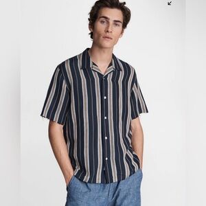 Rag & Bone Men’s Avery Linen Blend Shirt Size MD